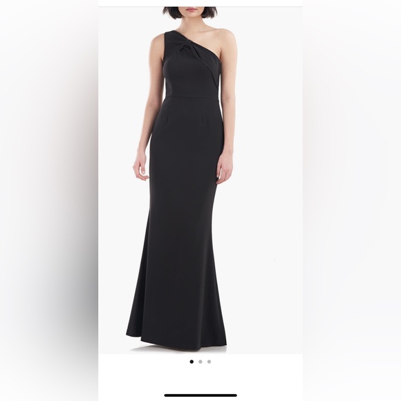 JS Collections - Lilah bow Detail One Shoulder Mermaid Gown - Picture 1 of 7
